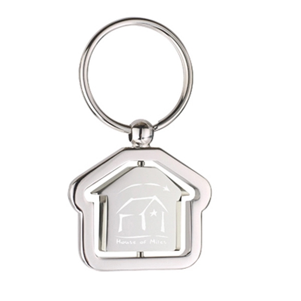 Spinning House Keychain