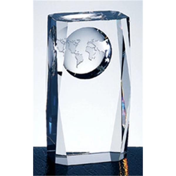 Beveled Globe column award - Image 3