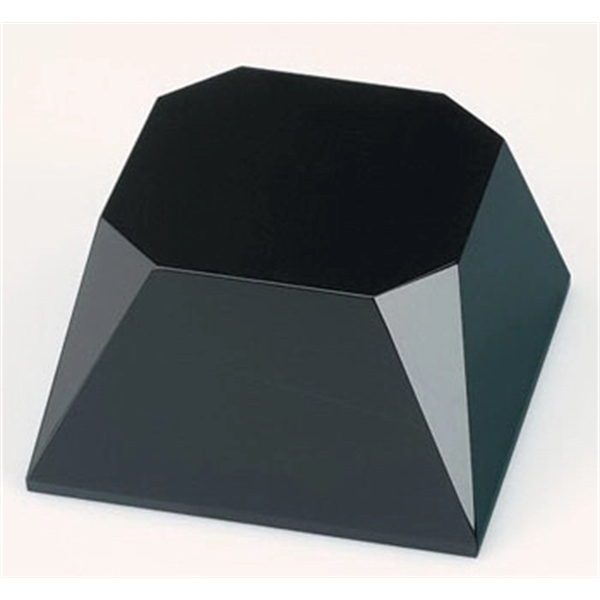 Black crystal four sided slant award base - Image 2