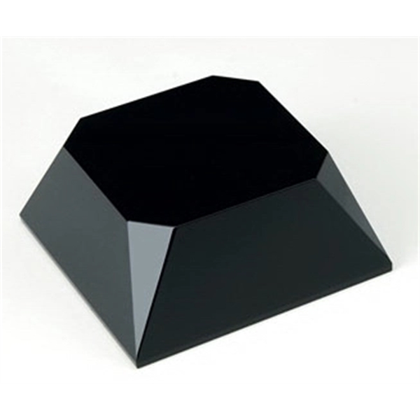 Black crystal four sided slant award base - Image 1