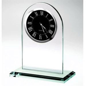 Jade glass arch clock award