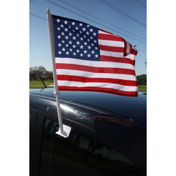 USA Car Flag 10.5" x 15" 2 Ply - Image 2