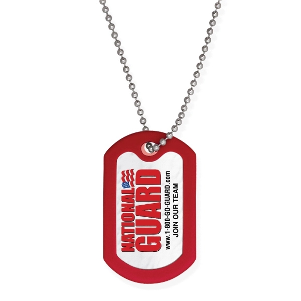 Metal Dog Tag with Silicone Border - Image 2