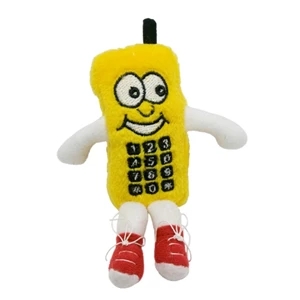 4in Yellow Cell Phone Key Chain