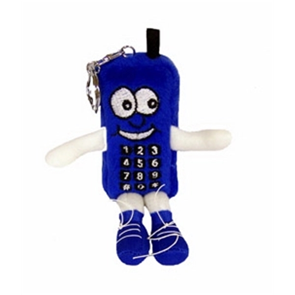 4&quot; Blue Cell Phone Key Chain