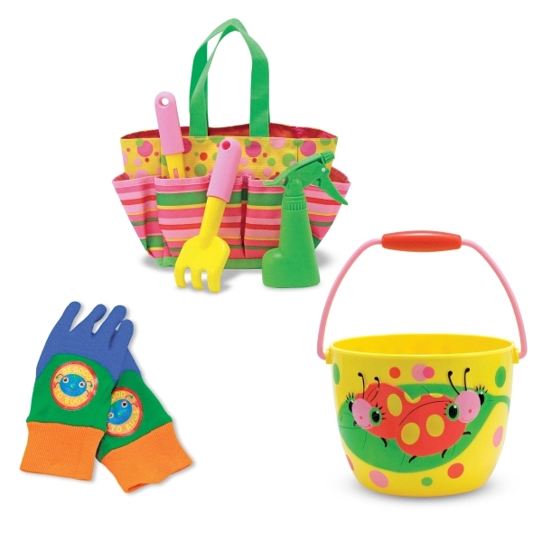 Blossom Bright Garden Kit w/Tote Set, Pail and Gloves