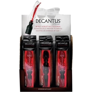 Decantus™ Aero Wine Aerating Pourers Display Set, Clear