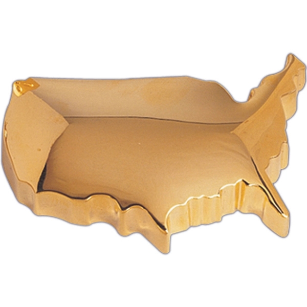 USA Gold Plated Metal Paperweight