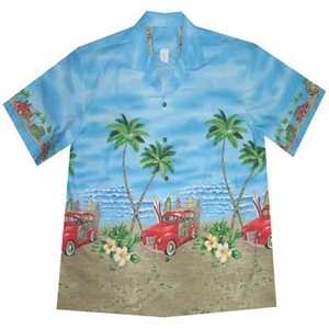 Hawaiian Tropical Border Print Shirt