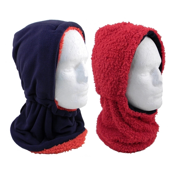 Reversible Neck Warmer With Hat - Image 3