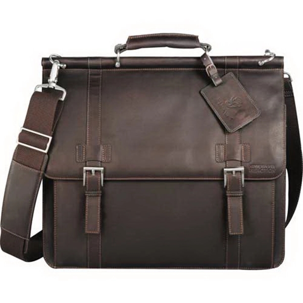Kenneth Cole (R) Colombian Leather Dowel Rod Messenger Bag
