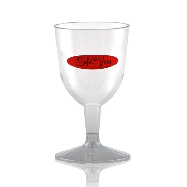 Clear Plastic Wine Goblet