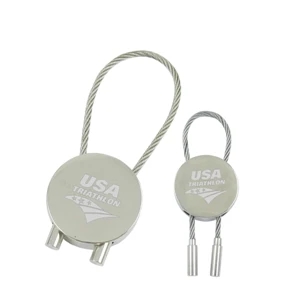 Round cable Key Tag