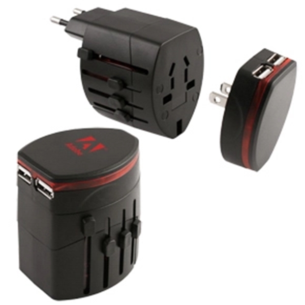 Froid Universal Travel Adapter with 2 USB Ports - Image 1