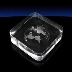 Globe Square Paperweight