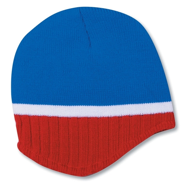 Beanie with Trim and Fleece Lining