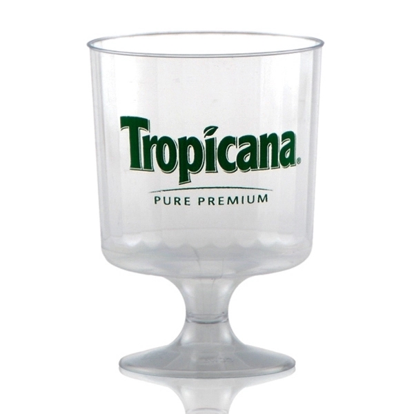 Clear Fluted Wine Glass 8oz