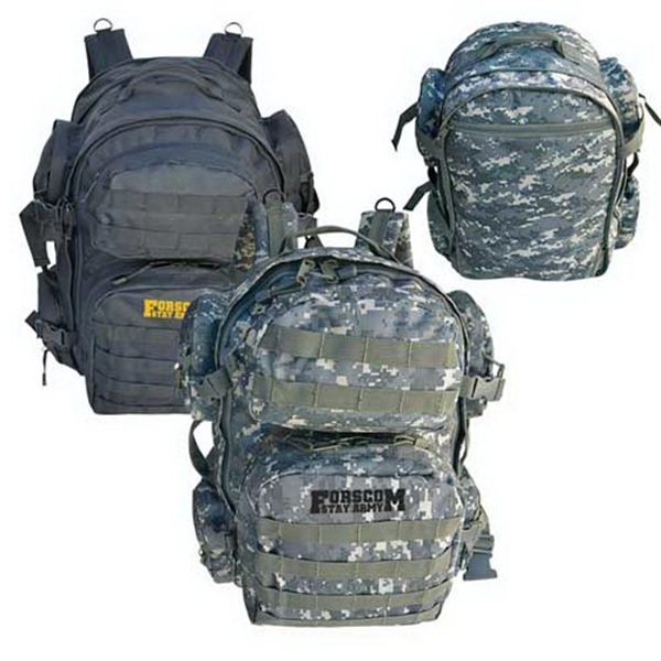 Tactical Heavy Duty Expandable Backpack with MOLLE Straps