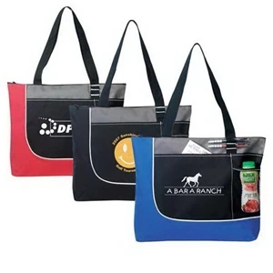 Highlight Zippered Tote