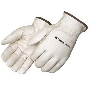 Quality Grain Cowhide Driver Glove with Thermal lining