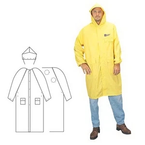 PVC/Polyester 2-Piece Yellow Raincoat