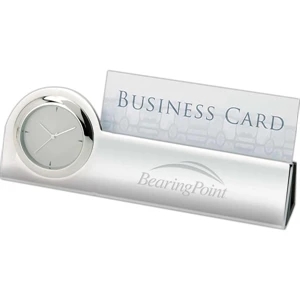 Struttura III Clock & Business Card Holder