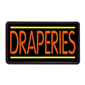 Draperies 13" x 24" Simulated Neon Sign