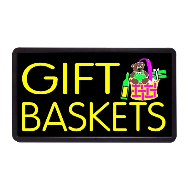13" x 24" Simulated Neon Sign - Party/Gifts/Flowers - Image 1