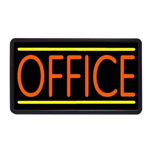 Office 13" x 24" Simulated Neon Sign