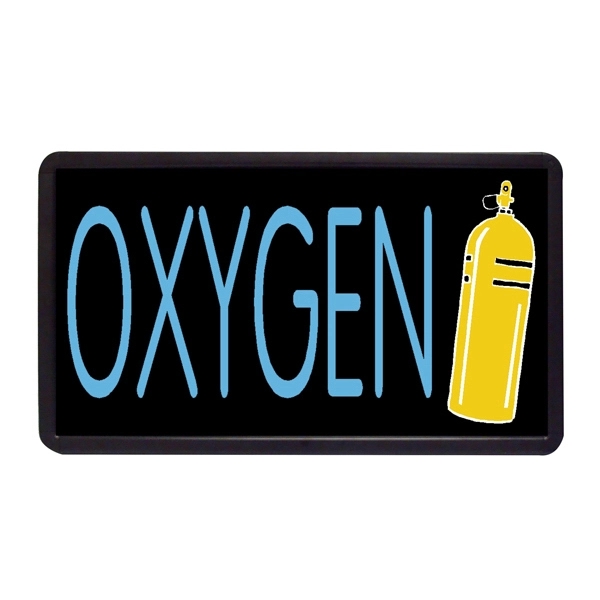 Oxygen 13" x 24" Simulated Neon Sign