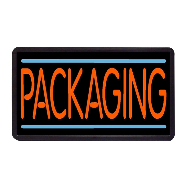 Packaging 13" x 24" Simulated Neon Sign