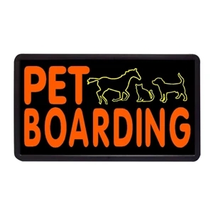 13" x 24" Simulated Neon Sign - Animals
