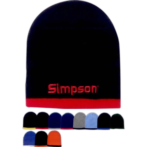 Two Color Beanie - Image 1