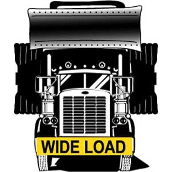 18&quot; x 96&quot; Oversize load / wide load semi-trailer truck sign