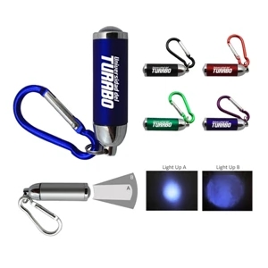 Led flashlight with carabiner