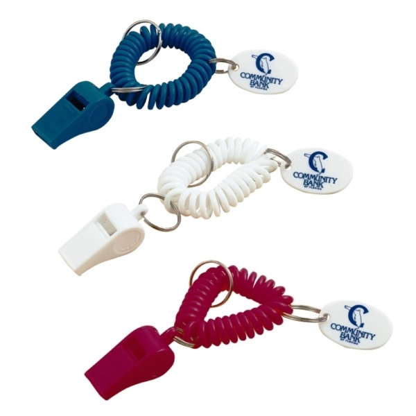 Whistle Coil Keychain