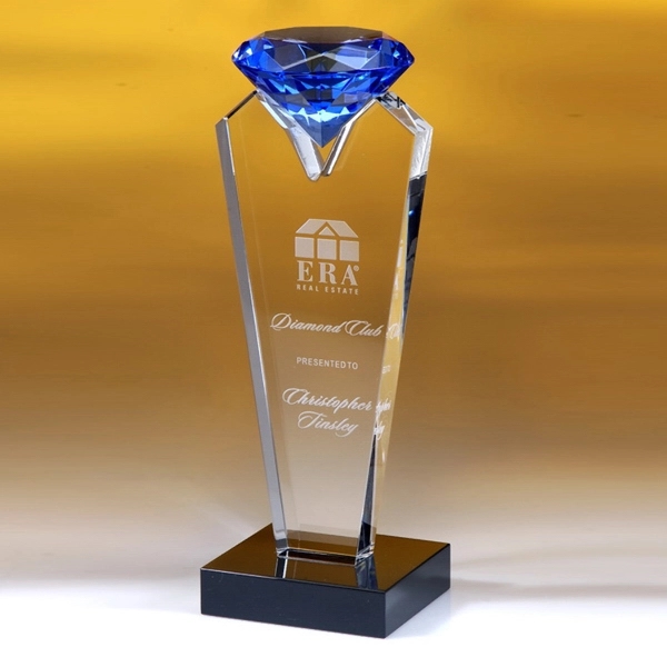 Award-Blue Rising Diamond  8"