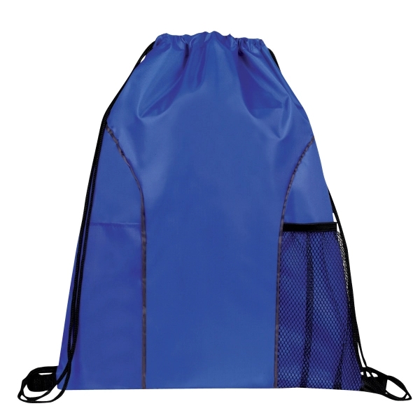 Dual Pocket Drawstring Backpack - Image 9