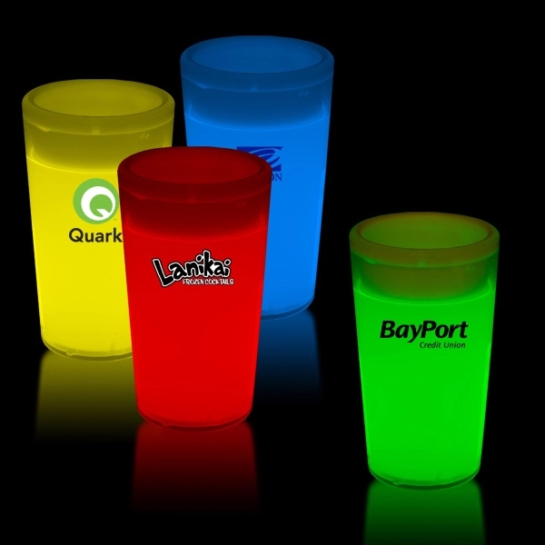 2 oz. Tapered Style Light Up Glow Shot Glass