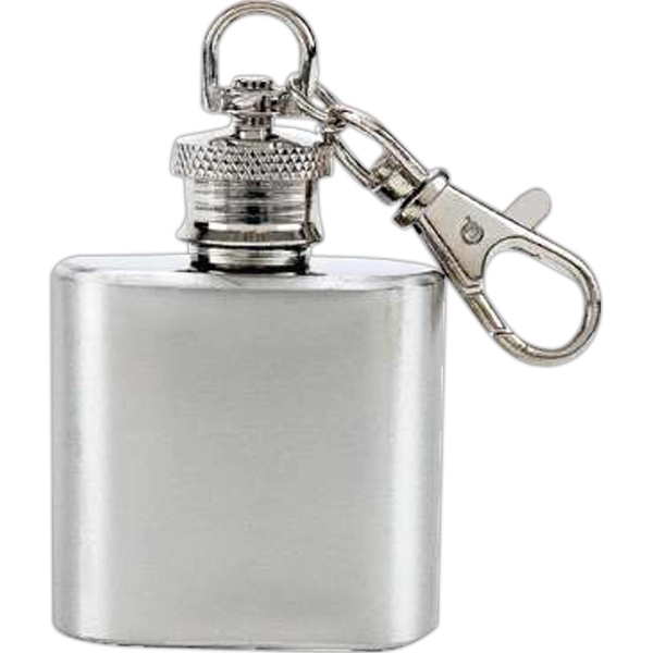 Maxam 1oz Stainless Steel Keychain Flask