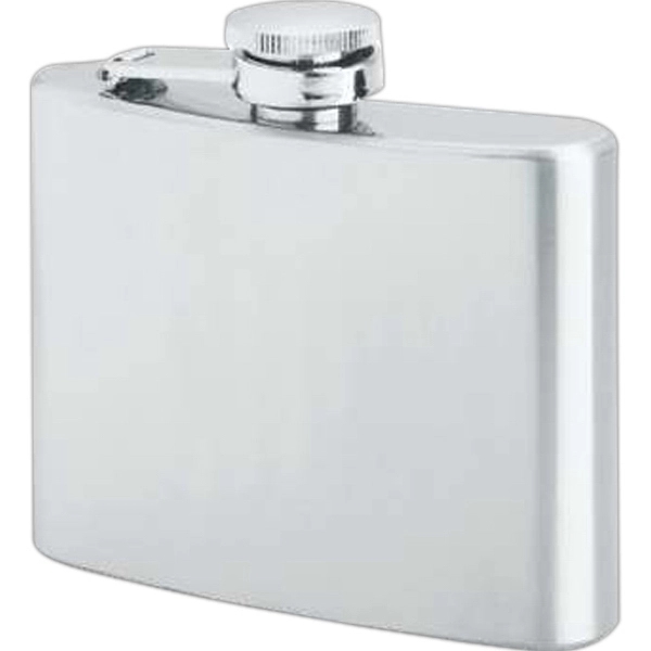 Maxam 4oz Stainless Steel Flask with Screw-Down Cap