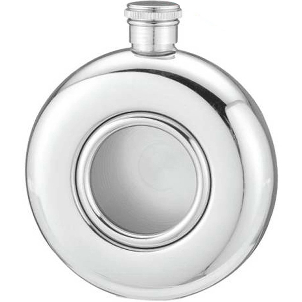 Maxam 5oz Round Stainless Steel Flask