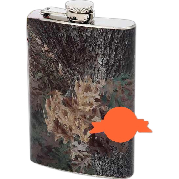 Maxam 8oz Stainless Steel Flask with Camouflage Wrap