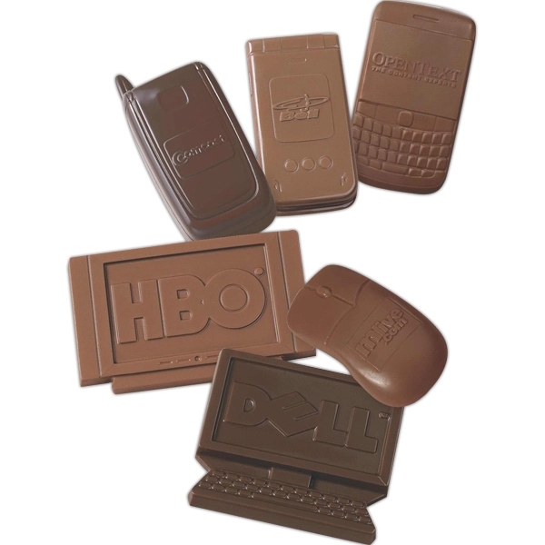Chocolate Shapes with Cello, 1 oz. - Image 1