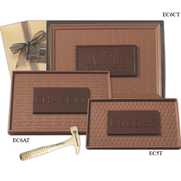 8 oz. Two Tone Chocolate Bar in Gift Box - Image 1