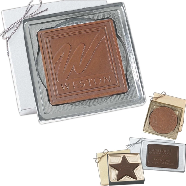 Rectangle shape molded chocolate in gift box - Image 1