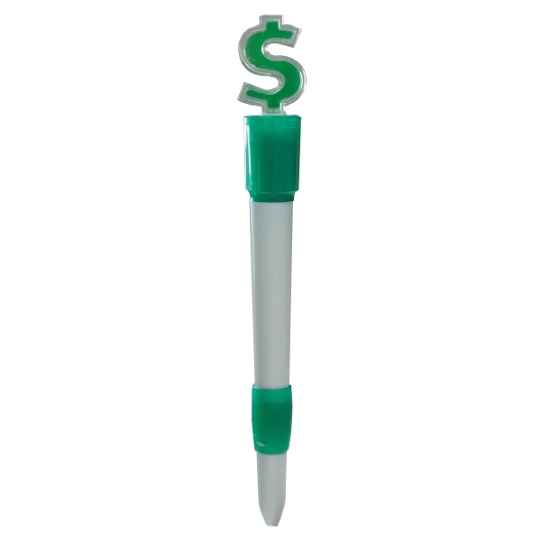 Light Up Dollar Sign Pen - Image 1
