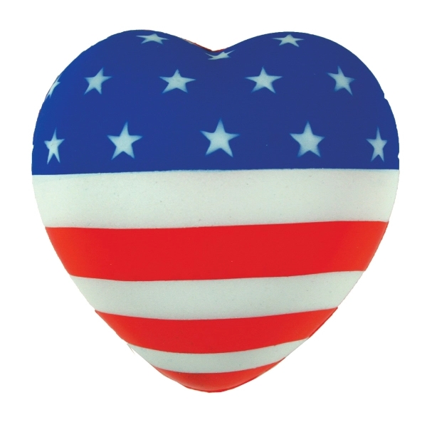 Flag Heart Squeezies® Stress Reliever - Image 2