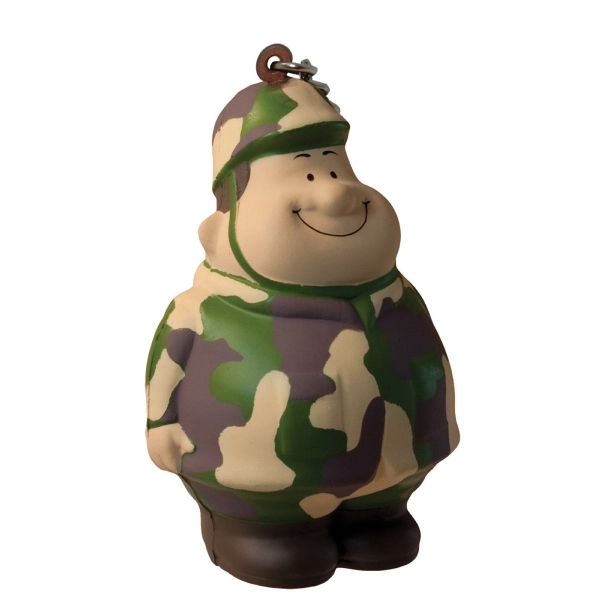 Army Bert™ Squeezies® Keychain - Image 1