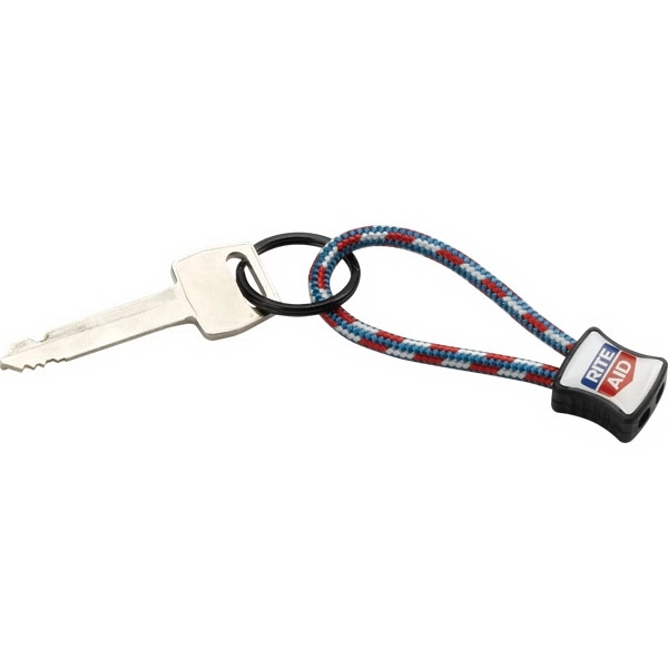 Power Cord Key Chain with Metal Split Ring